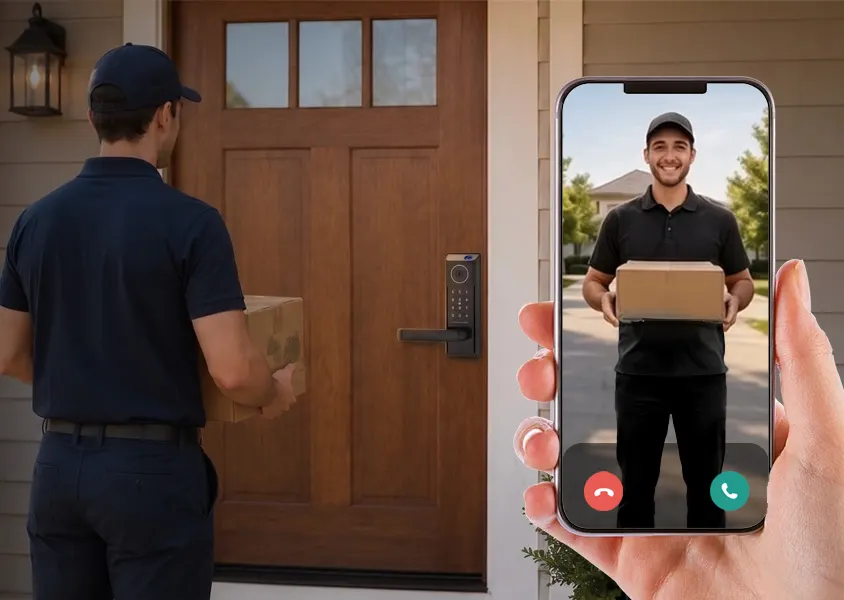 See who is at the door before you open it