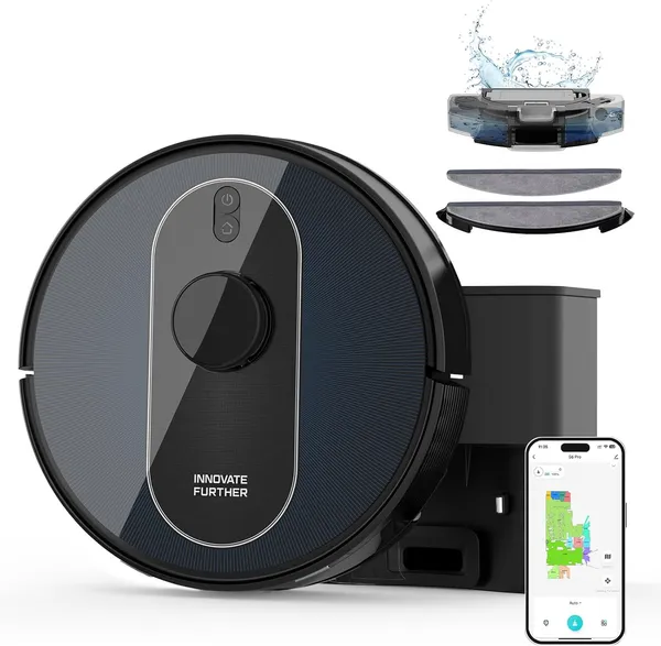 WRYDAO H6 Pro LiDAR Robot Vacuum & Mop — Blue